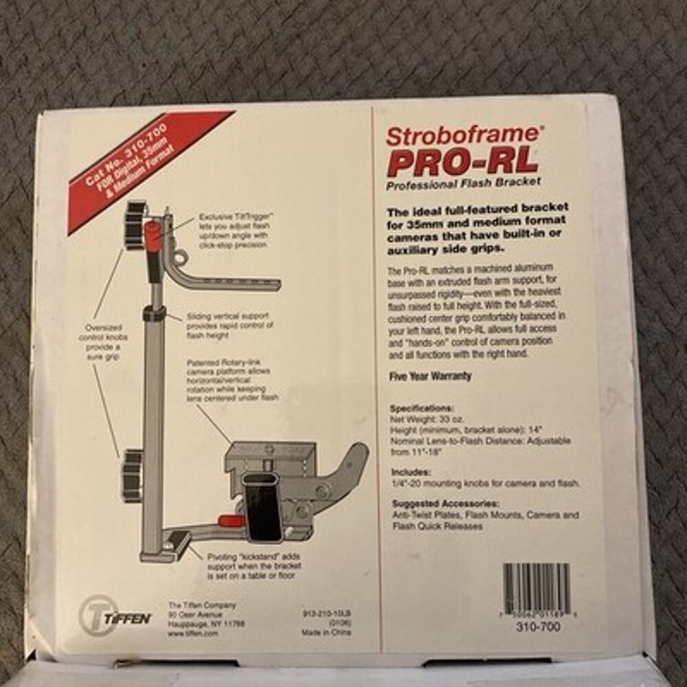 New Stroboframe PRO-RL Flash Bracket Open Box